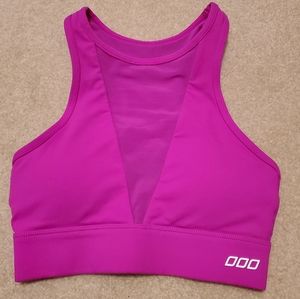 Lorna Jane pink high neck sports bra